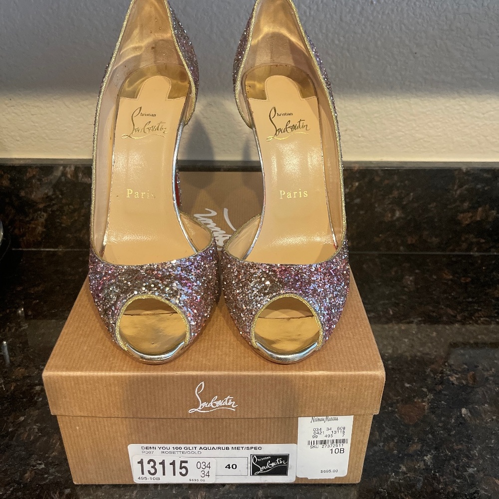Demi You 100 Glitter Christian Louboutin